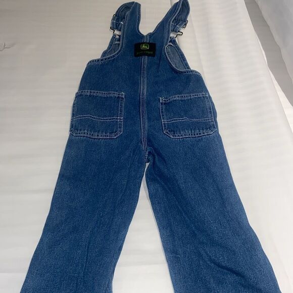 Kids John Deere Blue Denim Overalls size 3T - Picture 5 of 7